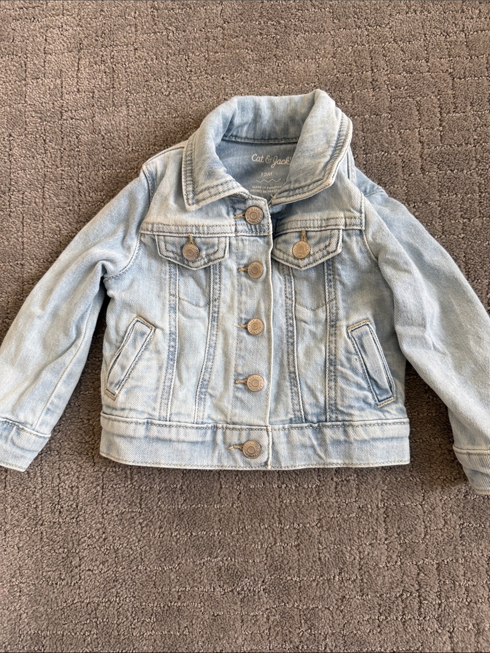 Cat & Jack Light Blue Denim Jacket for Kids